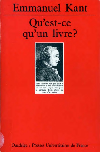 Qu'est-ce qu'un livre ?