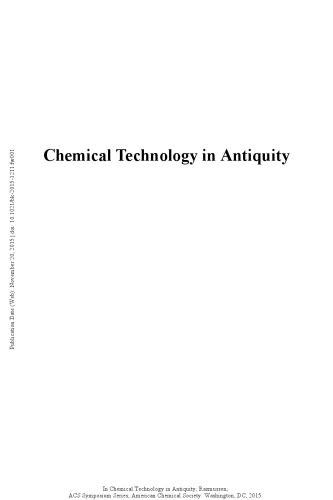 Chemical technology in antiquity