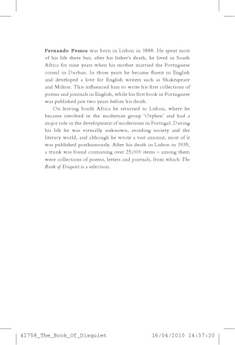 The book of disquiet