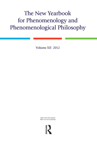 The new yearbook for phenomenology and phenomenological philosophy. 12, 2012