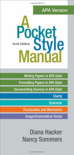 A Pocket Style Manual, APA Version
