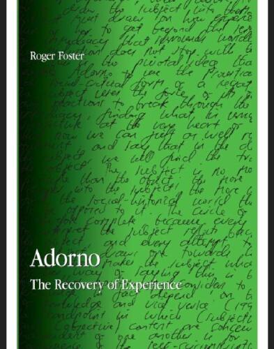 Adorno: The Recovery of Experience