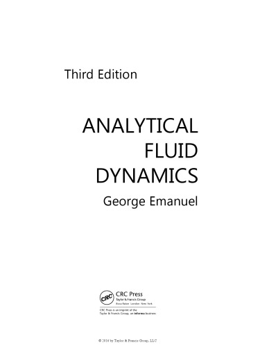 Analytical fluid dynamics