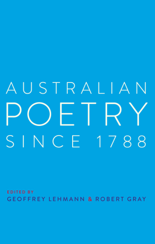 Australian poetry since 1788