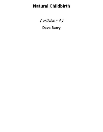 Natural Childbirth