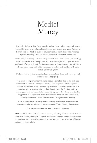 Medici money : banking, metaphysics, and art in fifteenth-century Florence