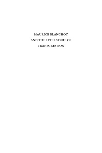 Maurice Blanchot and the Literature of Transgression
