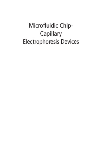 Microfluidic chip-capillary electrophoresis devices