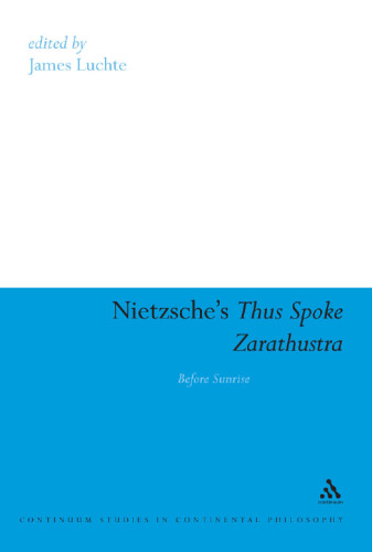 Nietzsche's Thus spoke Zarathustra : before sunrise