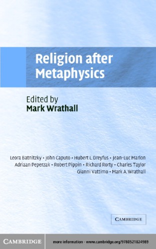 Religion after metaphysics