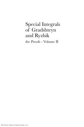 Special integrals of Gradshteyn and Ryzhik, the proofs. Volume II