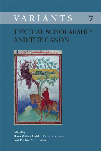 Textual scholarship and the canon