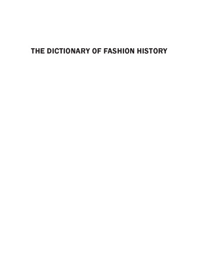 The dictionary of fashion history