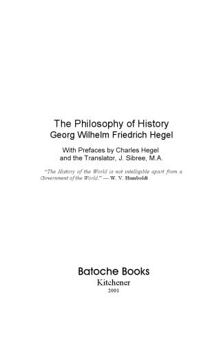 The Philosophy of History