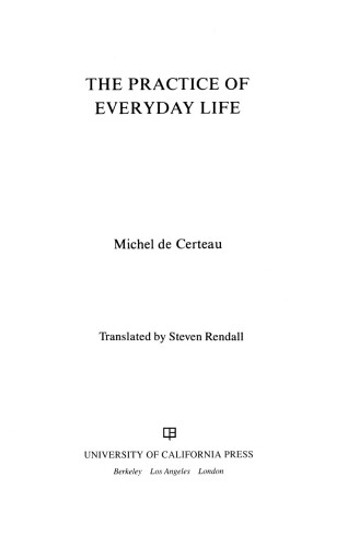 The Practice of Everyday Life