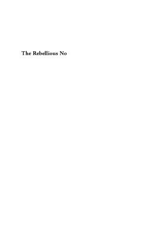 The rebellious no : variations on a secular theology of language