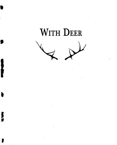 With deer