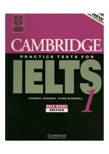 Cambridge Practice Tests for IELTS 1 Cassette set