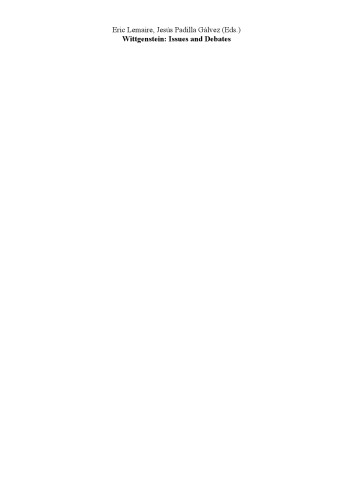 Wittgenstein : issues and debates