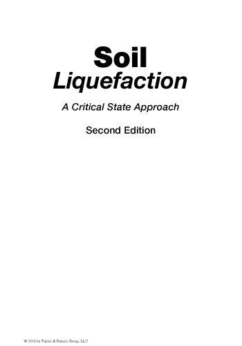 Soil Liquefaction: A Critical State Approach