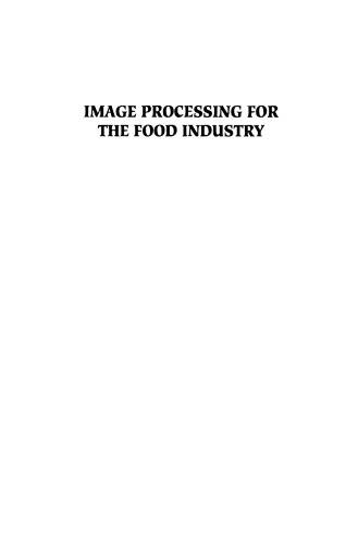 Image Processing for the Food Industry