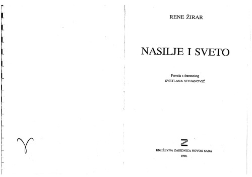 Nasilje i sveto
