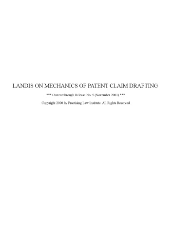 Landis-on-Mechanics-of-Patent-Claim-Drafting-2000