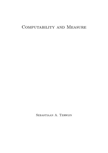Computability and Measure [PhD Thesis]