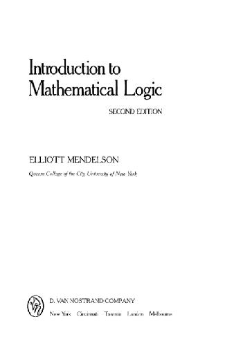 Introduction to mathematical logic