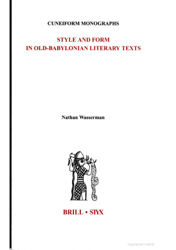 Style and Form in Old-Babylonian Literary Texts