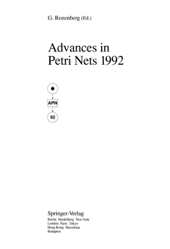 Advances in Petri Nets 1992