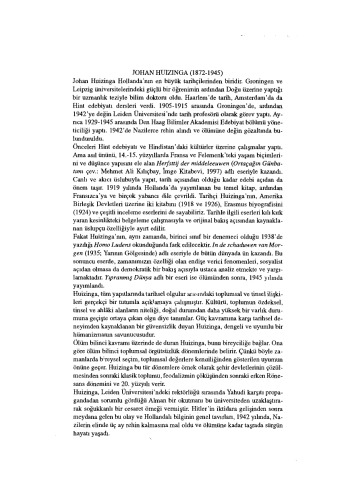 Homo Ludens : oyunun toplumsal işlevi üzerine bir deneme