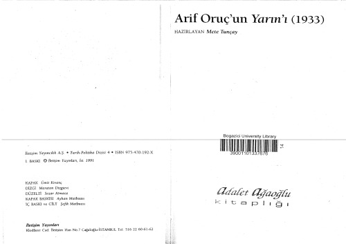 Arif Oruç'un Yarın'ı (1933)