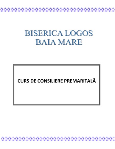 Curs de casatorie premaritala