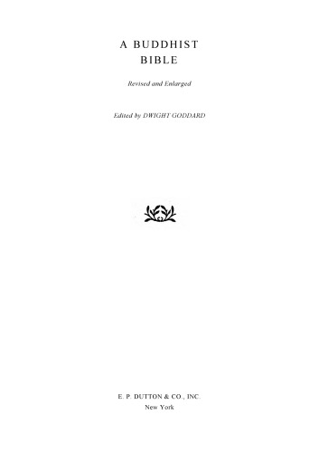 A Buddhist Bible