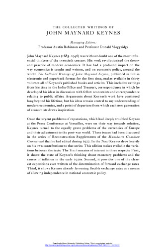 A Tract on Monetary Reform