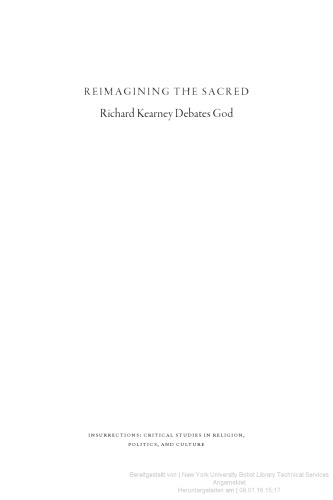 Reimagining the Sacred: Richard Kearney Debates God