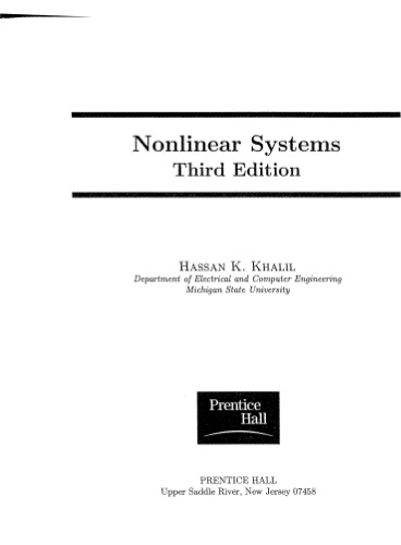Nonlinear systems