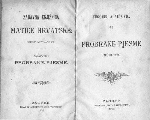 Probrane pjesme (od 1891.-1901.)