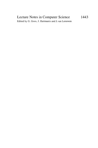 Automata, Languages and Programming: 25th International Colloquium, ICALP'98 Aalborg, Denmark, July 13–17, 1998 Proceedings