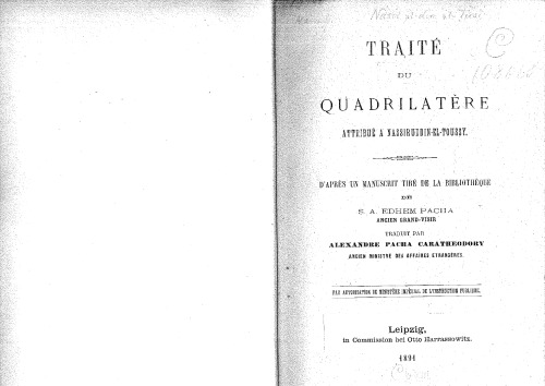 Traité du Quadrilatère
