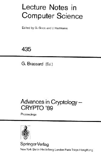Advances in Cryptology — CRYPTO’ 89 Proceedings