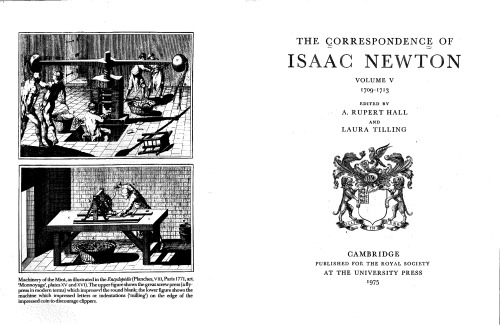 The Correspondence of Isaac Newton