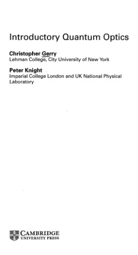 Introductory quantum optics