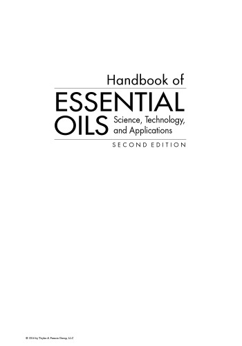 Handbook of essential oils : science, technology, and applications