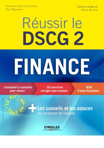 Réussir le DSCG 2 Finance