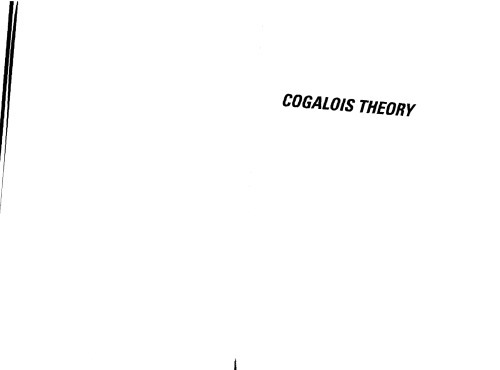 Cogalois Theory