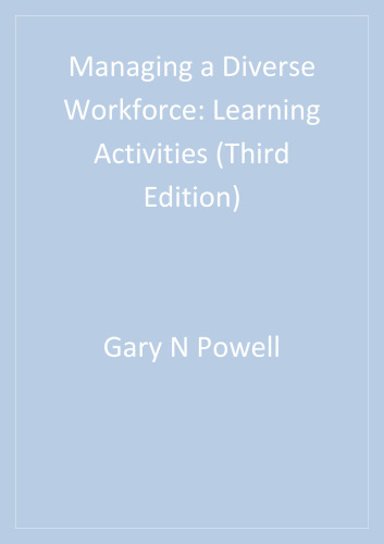 Managing a Diverse Workforce: Learning Activities
