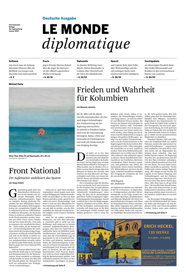 Le Monde Diplomatique, 7 January 2016