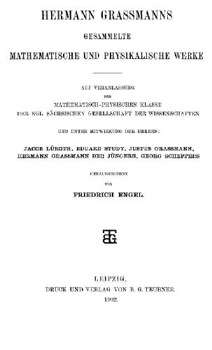 Gesammelte mathematische und physikalische Werke (1902)